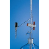 自动回零滴定管，BLAUBRAND®, 含中间阀，10:0.02 ml，侧滴型滴定阀，PTFE阀芯