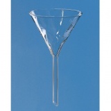漏斗，外径70mm，管径8mm，管长 70 mm，波形内壁，Boro 3.3