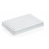 96孔PCR板, 硬质框架, PC/PP, 磨砂, 全裙边, 低容, 透明管, BIO-CERT? PCR QUALITY