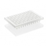 96孔PCR板, 硬质框架, PC/PP, 透明, 半裙边, 标准容量, 透明管, BIO-CERT? PCR QUALITY