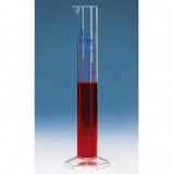 刻度量筒，高型，A级，2000:20 ml，PMP材质，蓝色刻度