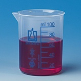 烧杯，低型，PP材质，2000: 200 ml，蓝色刻度