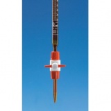 组装式滴定管，PTFE滴定阀，SILBERBRAND， 棕色，50:0.1 ml，Schellbach stripes标记