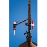 自动回零滴定管，SILBERBRAND， 含中间阀，25:0.1 ml，侧滴型滴定阀，PTFE阀芯，棕色