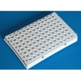 96孔PCR板，半裙边，升裙边，低容，升高孔缘，白色，PP材质， BIO-CERT? PCR QUALITY