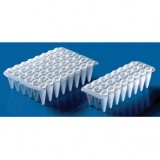 48孔PCR板，无裙边，PP材质，白色，0.2 ml，用于qPCR