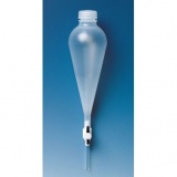 分液漏斗， PP，125 ml，旋盖，PTFE阀门