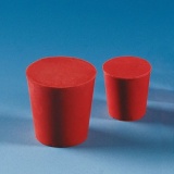 瓶塞，天然橡胶材质，上部直径12 mm，下部直径8 mm，高度20 mm