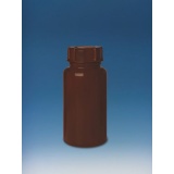 广口瓶，PE-LD材质，200 ml，GL 65，棕色不透明，旋盖
